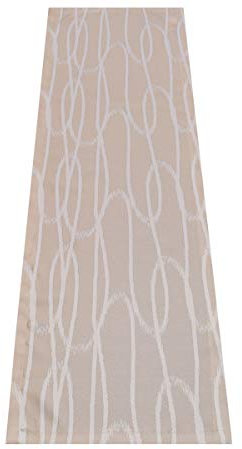 SeGaTeX home fashion 1 Tischläufer Tischdecke NAUTIS beige für Wohnmobil Caravan 40 x 120 cm zur Wohnwagenserie NAUTIS