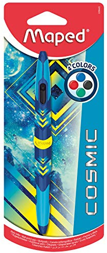 Maped Kosmisk tvillingpenna med 4 färger (blå design), 229443
