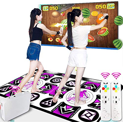 WFGZQ Tanzdecke, Doppeltanzdecke, Kabellose Tanzdecke, Faltbare Kabellose Tanzdecke, TV-Computer Mit Doppelnutzung, rutschfeste, Verschleißfeste Tanzdecke,Musikalische Tanzmatte