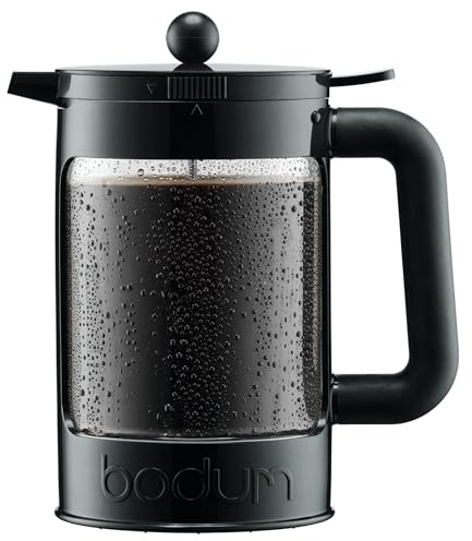 BODUM K11683-01WM Bean Cold Brew Coffee Maker, 51 onzas, negro azabache