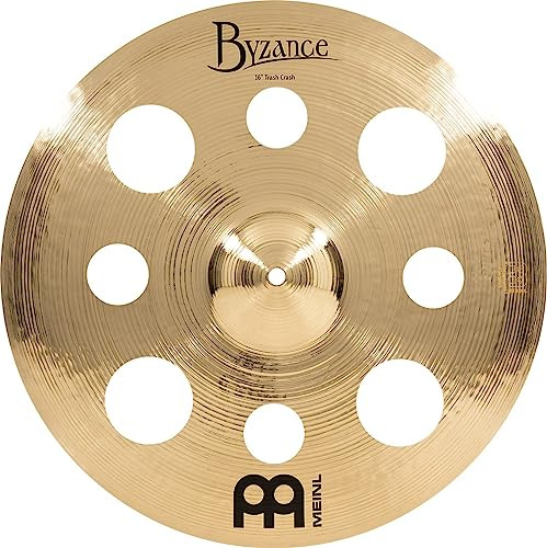 Meinl Cymbals Byzance Brilliant Plato Trash Crash de 16 pulgadas (40,64cm) Platillos de Batería - Bronce B20, Acabado Brillante (B16TRC-B)