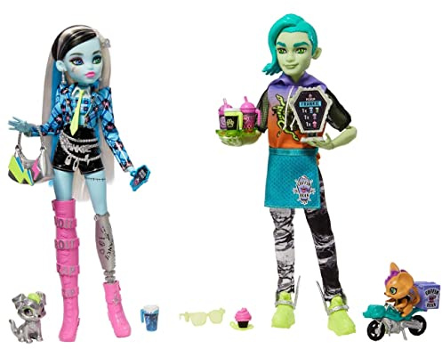 Monster High Coffee Break Frankie Stein & Deuce Gorgon Puppen-Set