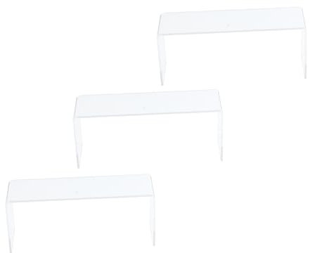 STOBAZA 3stücke Acryl-display-riser Für Schuhe Transparent Organizer Für Sammlerstücke Kosmetik Und Kleinteile Stabiles Aufbewahrungsregal Für Fensterdekoration