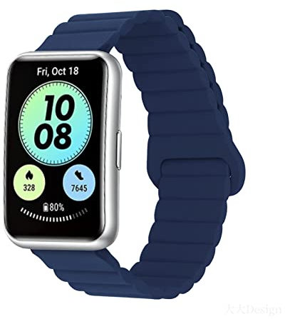Silikon Armbänder für Huawei Watch Fit 2/ Watch Fit Männer und Frauen Bewegung mit Magnet Armbänder Ersatzband mit Magnet Armbänder Kompatibel mit Huawei Watch Fit 2/ Watch Fit (2,Fit 2)