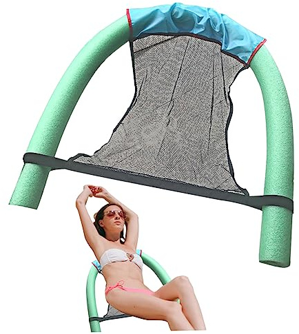 Pool Floats Noodle Swimming Float Chair 2.56x59.06 Inch Pool Noodle Mesh Chair Floating Water Floating Hammock Swimming Pool Float Chair For Summer Pool Party