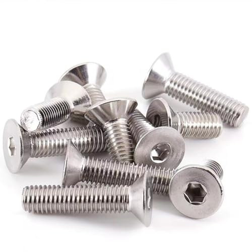 Hpamba 70 Stück M5x25mm Senkkopfschrauben Edelstahl Leryati Din 7991 Edelstahl 304 Maschinenschrauben Senkkopf Schrauben Senkkopfschrauben Senkkopfschrauben für Maschinenausrüstung und Wohnmöbel
