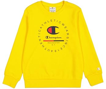 Champion Sweatshirt för barn och pojkar, citron, 3-4 anni