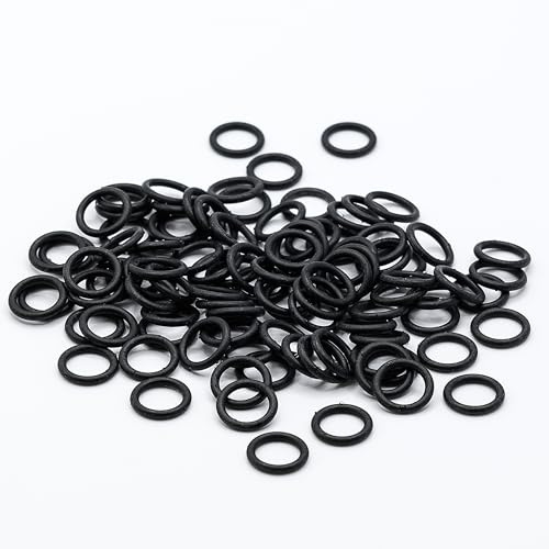 O-Ring Dichtungen (8.90 x 1.90 mm) 100 Stück NBR 70 Shore O-Ring Sortiment | ID Ø: 8.90 x STÄRKE Ø 1.90 mm Gummi Dichtringe für Verschiedene Anwendungen (-30°C bis 125°C)