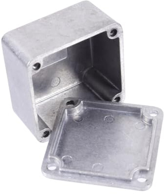Hoement 3stücke Druckguss Aluminium Effekt Gehäuse Für Gitarrenpedale Einfach Zu Bohren Lackieren Langlebig Schrauben Für Einfache Installation Für Musiker Und Bastler
