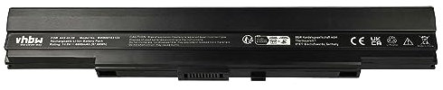 vhbw 1x Battery Compatible with Asus UL80Vt-WX009X, UL80Ag-A1, UL50Vt-XX010x, UL80, UL80VT-A1, UL80Vt Notebook (6600mAh, 14.8V, Li-ion)