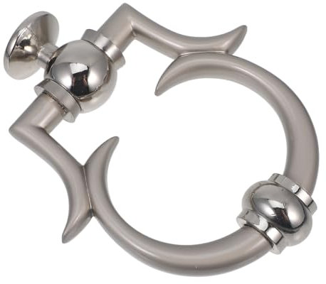 Homoyoyo Zinc Alloy Front Door Knocker Single Security Decorative Door Hardware for Home Entrance Accessory