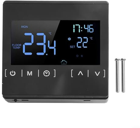 Smart Thermostat for Boilers Wall-Mounted Temperature Controller - Programmable Room Floor Heating Temperature Controller Thermostat (Gas Boiler)