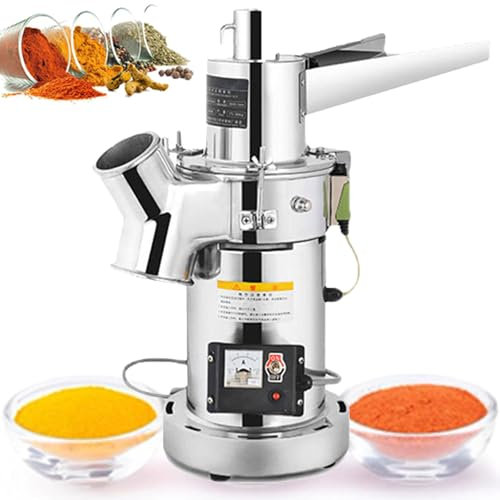 Mulino Elettrico Per Cereali Mulino Per Spezie Ed Erbe Ad Alta Velocità Di Sicurezza Macchina Per Macinazione Superfine Commerciale Il Polverizzatore Per Cereali Secchi,Sixhammers