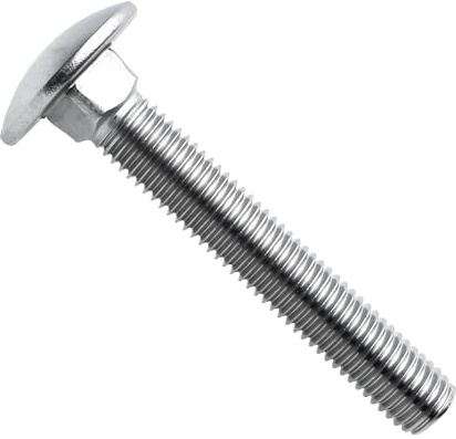 RYSUPPLY Schlossschrauben mit Vierkantansatz aus Edelstahl A2 | M6 x 75/75 Schloßschrauben | Flachrundschrauben | DIN 603 | 5 Stück | In diversen Größen und Mengen erhältlich