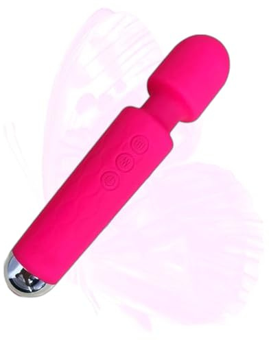 Massager Muscle Aches relaxation Sex toy for Women, Powerful G-spot Wand Dildo Vibrating Clitoral Vibrator of 20 Modes 8 speed Waterproof USB Rechargeable Anal Adult Sex Toys Gift for Couples Pleasure
