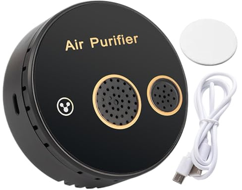 Purificador de aire portátil - eliminador de olores ligero silencioso, con una potente tecnología de limpieza de aire | Instalación sin esfuerzo versátil, para dormitorios para veos