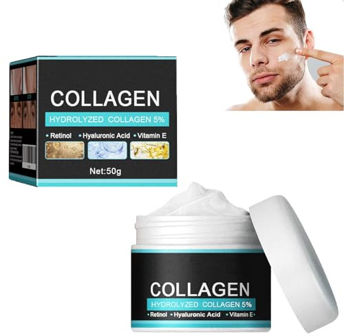 Crème visage raffermissante pour hommes, crème anti-âge pour hommes, crème anti-rides pour hommes, crème hydratante pour le visage pour hommes, crème visage au collagène pour hommes (1pcs)