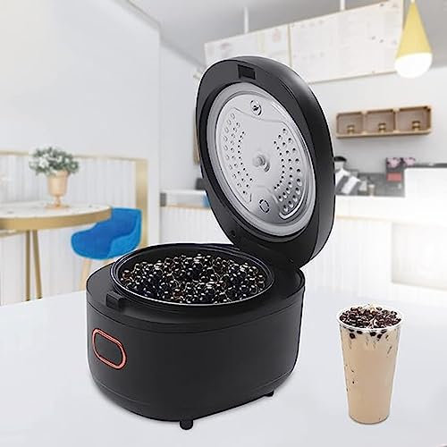 MZBDYYF 5L Fully Automatic Pearl Pot, Commercial Boba Pearl Tapioca Cooker Pearl Maker for Boba Tea & Bubble Tea & Milk Tea Touchscreen 900W