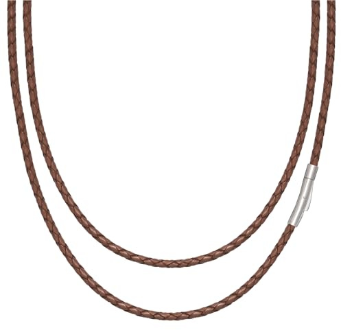 Simaru Lederhalskette aus Echtleder 3mm| Made in Germany | Stilvoll, langlebig & mit stabilem Federhakenverschluss | Für Damen & Herren