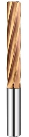 ZADIKO 1pc H7 Hardened Steel Reamer 6-10mm | HRC60 Coated Spiral Groove 6 Flutes | Tungsten Steel CNC Machine Tool(7.5x35x70mm)