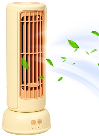 Tower Fan | Bedroom Floor Fan - Powerful Ventilator with 3-Speed Settings Ventilator for Home Outdoor Nursery Living Dorm Room Camping Car Kitchen Basement Garage