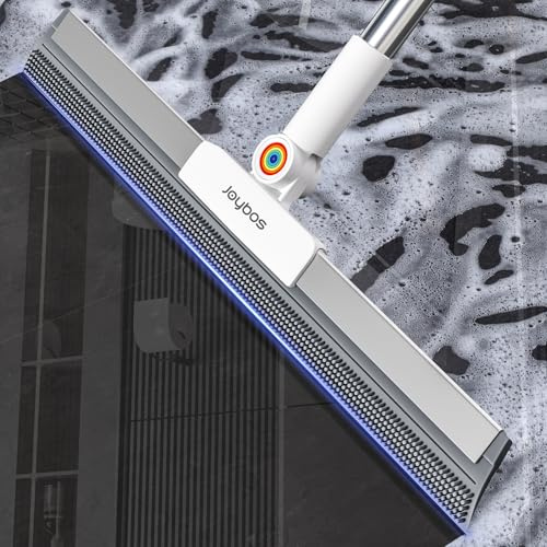 Gummiabzieher für den Boden, 157,5 cm langer Griff, Fensterabzieher, 2 Reinigungstücher, Silikon-Tierhaarentferner, magischer Besen entfernt Wasserflecken, Flecken, Fett und Haare von Glasoberflächen.