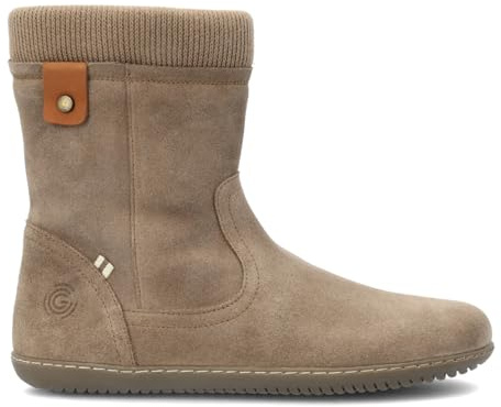 GROUNDIES Iceland Damen Barfußstiefel, Taupe, Größe 39