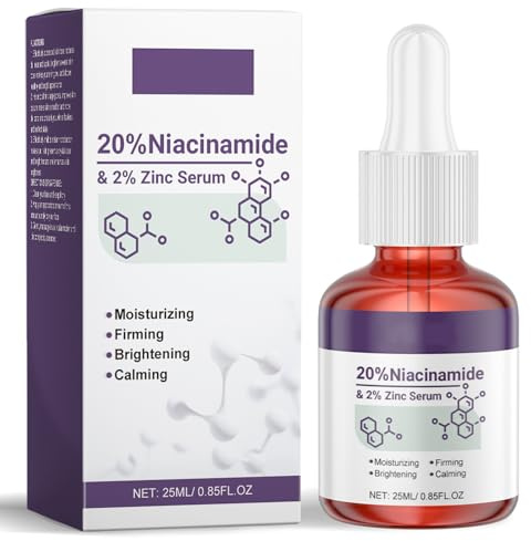 Niacinamide 20% + Zinc 2% Combatte le imperfezioni della pelle Siero alla niacinamide, siero viso purificante, cura della pelle spenta, leviga