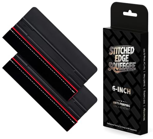 2 PCS Raclette avec Bord Fibre pour Voiture, 6INCH, pour Films Vitres | Raclette Film de Fenêtre pour Films Fenêtre Raclette de Haute Qualité Adaptée aux film teinté voiture Voiture Vinyle Wrapping