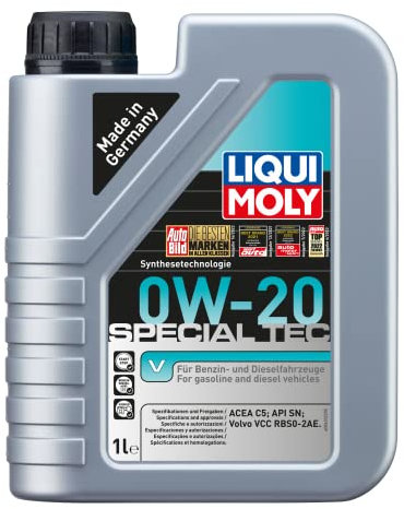 LIQUI MOLY Special Tec V 0W-20 | 1 L | Synthesetechnologie Motoröl | Art.-Nr.: 8420, farblos