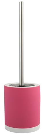 MSV WC Bürste Klobürste Toilettenbürste â€žCagliariâ€œ aus Keramik Soft Touch Pink