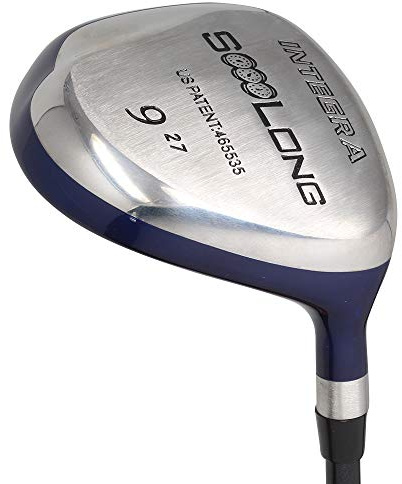 Senior herr Integra SoooLong 9 trägolfklubb, högerhänt senior flex med premium mäns artritiska grepp