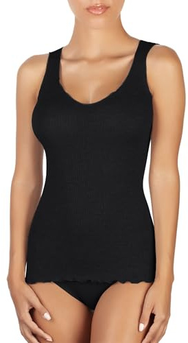 EGI Luxuriöses Tanktop aus Wolle und Seide, V-Ausschnitt, hergestellt in Italien, Art.1492