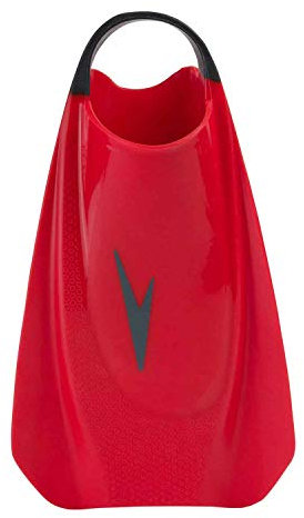 Speedo Unisex Fury Training Fin for SwiMing | Training, Lava Red/ChiL Blue/Gry, 5-65-6