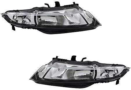 Halogen Scheinwerfer Set links & rechts Hauptscheinwerfer Frontscheinwerfer H1 für Model Civic VIII Hatchback FN FK