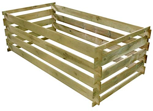 Tidyard Kompostbehälter Holzkomposter Kompost Steckkomposter Kiefernholz Imprägniert 160 x 80 x 58 cm