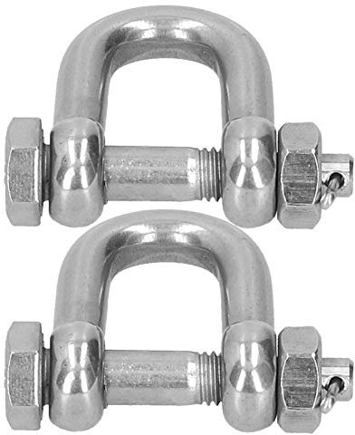 2 Teiliger D-Ring Schäkel Edelstahl Ketten Schäkel Hoch Tragender Transport Schäkel für Rigging Zubehör