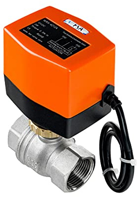FSA Motorkugelhahn Set Edelstahl 304 1 12V DC Auf-/Zu Mutter Messing