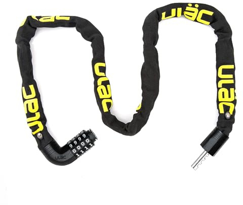 Candado Seguridad Bicicleta Scooter Moto Patinete Combinación Reseteable 7mm Acero Nylon 100cm Antirrobo Alta Protección Nivel 6 Transporte Fácil Resistente Urbano Práctico Moderno