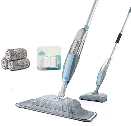 Trapeador MOP 3 en 1 Spray MOP y máquina Sweeper Máquina de aspiradora Piso duro Piso de limpieza plana Conjunto de herramientas for uso doméstico Fregona de fácil uso ( Color : 3 pcs pads 1 holder )
