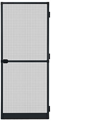 APANA - Fliegengitter Tür mit Alurahmen als Trittschutz - Insektenschutz Tür für Balkontür & Terrassentür - Tür mit automatischem Türschließer & Magnetverschluss (120 x 240 cm | Anthrazit)