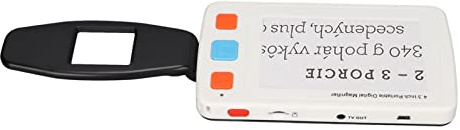 Tragbare Digitale Leselupe 4x-32x Vergrößerung mit 4,3-Zoll-Vollfarb-LCD-Bildschirm, Leseassistent für Sehbehinderte (EU-Stecker)