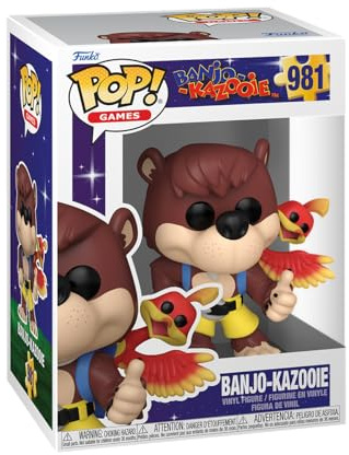 Funko Pop! Games: BK - Banjo & Kazooie - Banjo Kazooie - Figurine en Vinyle à Collectionner - Idée de Cadeau - Produits Officiels - Jouets pour Les Enfants et Adultes - Video Games Fans