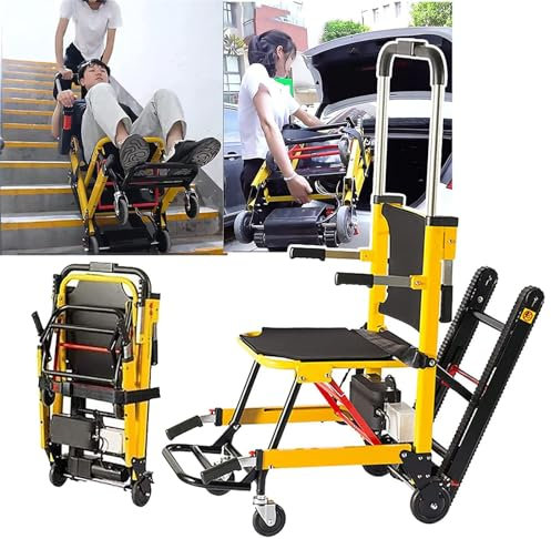 Handwagen-Treppensteiger elektrisch, elektrischer Raupen-Treppensteiger, manueller Treppensteiger-Rollstuhl für ältere Patienten, kann Treppen hoch- und runtergehen