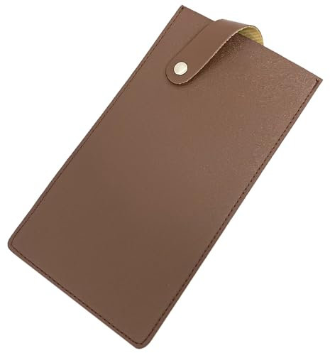 Buaak Knife Guard for Chef Knife, 8.5 PU Leather Sheath, Brown Sleeve for Knives and Meat Cleaver, Kitchen Knife Cover, Cleaver Protection Accessories