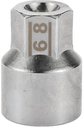 A ABSOPRO Tuerca De Seguridad Para Rueda Con Forma De #68, Diámetro De 9/10 Y 22 Muescas Puntiagudas, Llave De Extracción De Tuerca Antirrobo Para Porsche Boxster 911 Cayenne Macan