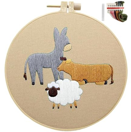 Walopola set för krubbor, ornament, krubbbroderiset – kristet broderiset