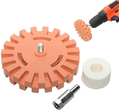 Ruota di rimozione 'Adesivo, Disco di Pulizia Pneumatico per rimozione gessato, Strumento di Gomma per Gomma Adesiva pneumatica per Gomma Adesiva, Strumento di Riparazione Automatica per