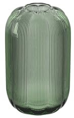 Villeroy & Boch – Fleur Vert Vase 28 cm Grün, Spülmaschinenfest, Große Mundgeblasene und Handgefertigte Glasvase in Grün, Dekorative Blumenvase, Tischvase, Florales Design, Vase hoch, Deko, Glas