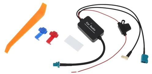 Partuto 1 Set Universal Hidden Windshield Signal Antenna Car Truck Car Radio Aerial Mount Black ANT-FAKRA